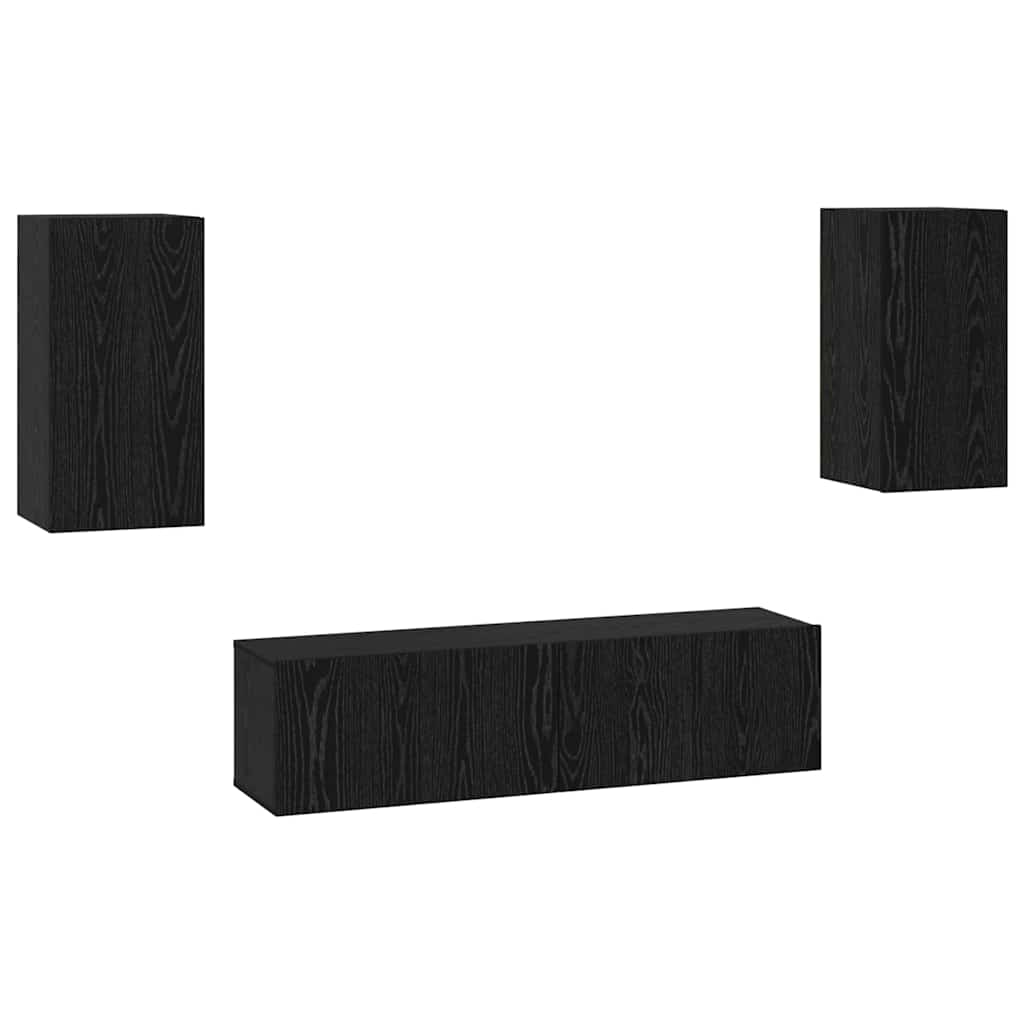 4-tlg. TV-Schrank-Set Weiß Holzwerkstoff