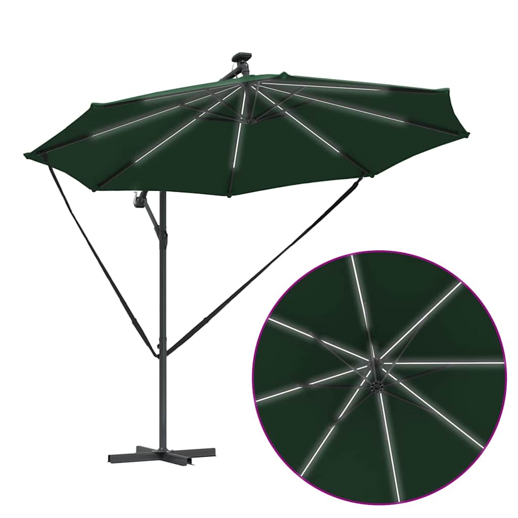 Sonnenschirm Sand 294 x 294 x 248 cm Polyester und Aluminium