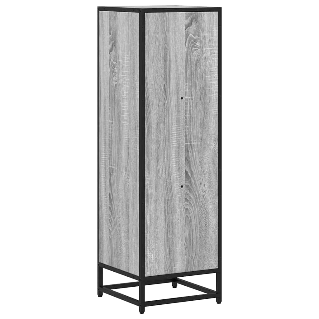 Bücherregal Schwarz 97,5x33x107,5 cm Holzwerkstoff und Metall