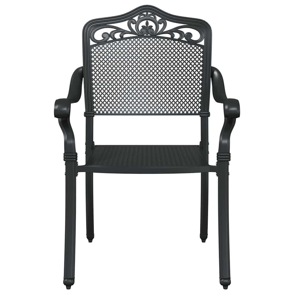 Gartenstuhl 2 pcs Bronze 55 x 55 x 92,5cm Aluminium