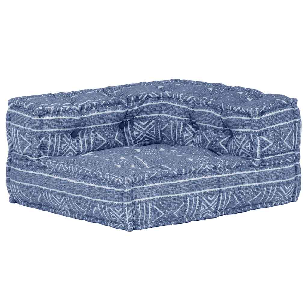 2-Sitzer Modularer Pouf Patchwork Stoff
