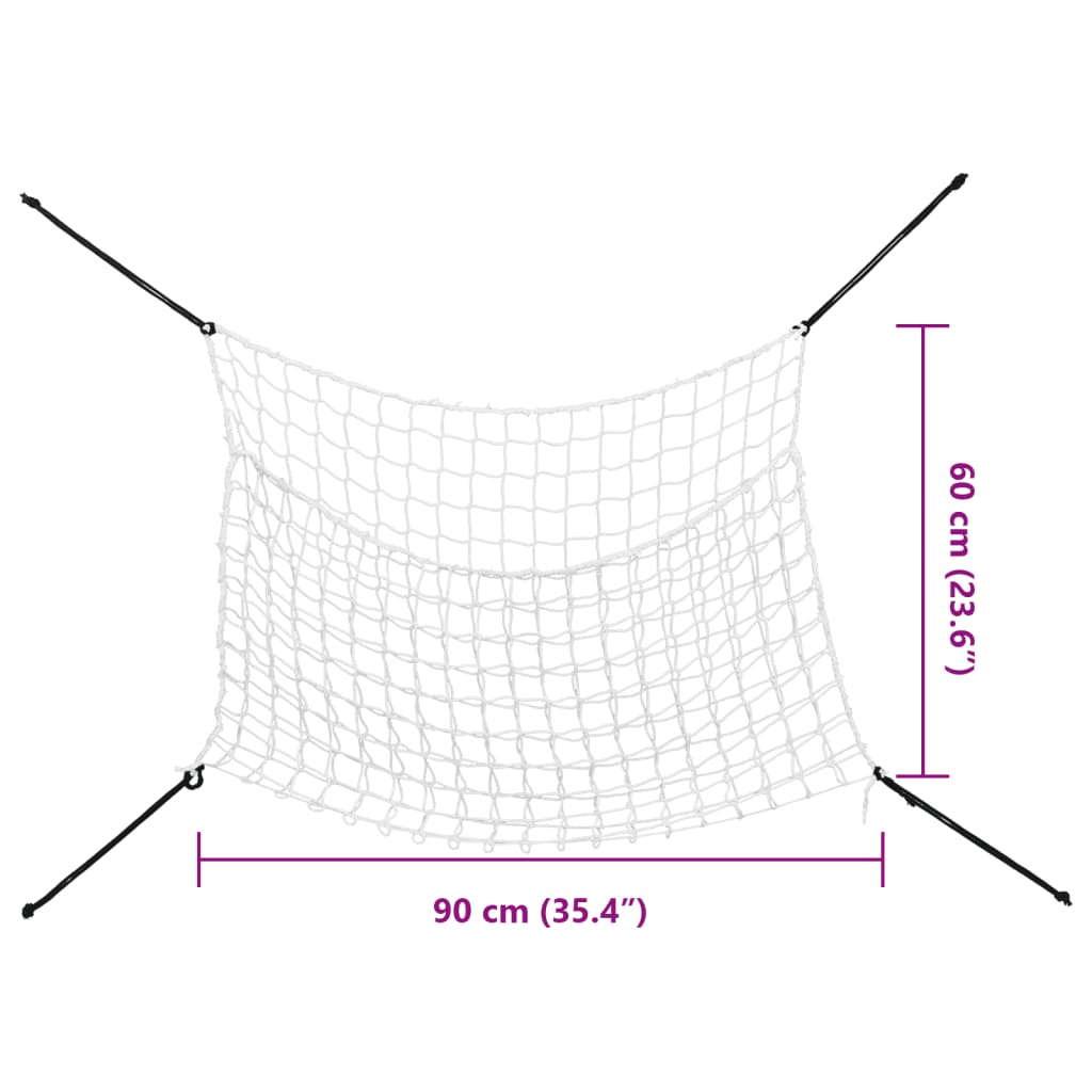 Heunetze 2 Stk Rechteckig 0,9x1 m PP