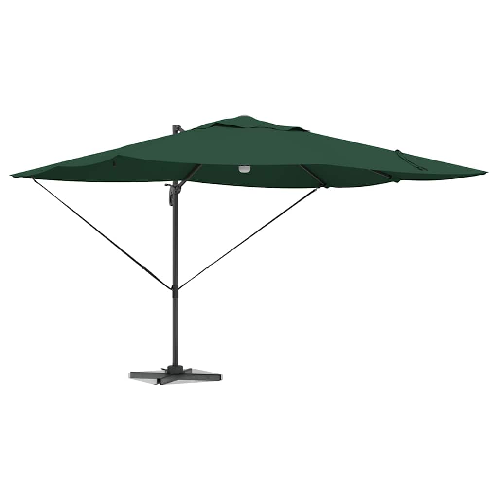 Sonnenschirm Sand 351 x 250 x 253 cm Polyester und Aluminium
