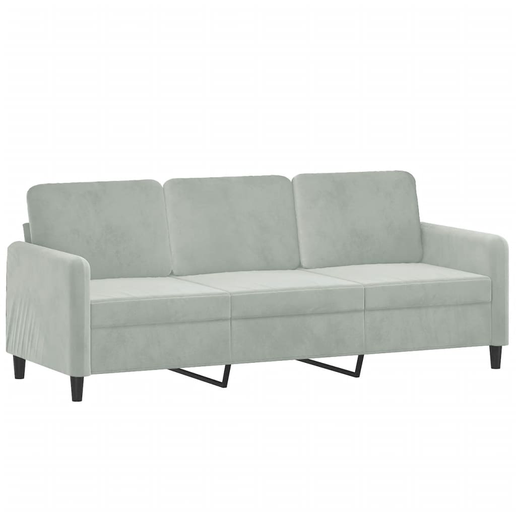 2-Sitzer-Sofa mit Zierkissen Dunkelgrün 120 cm Samt