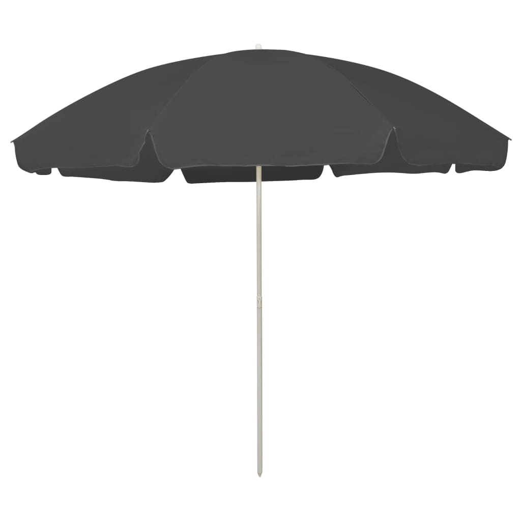 Sonnenschirm mit Stahlmast Sandfarbe 180 cm