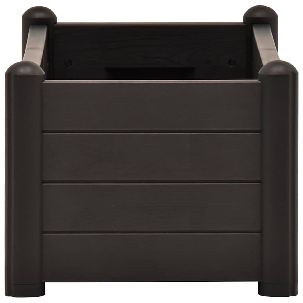 Garten-Hochbeet PP Weiß 43x43x35 cm