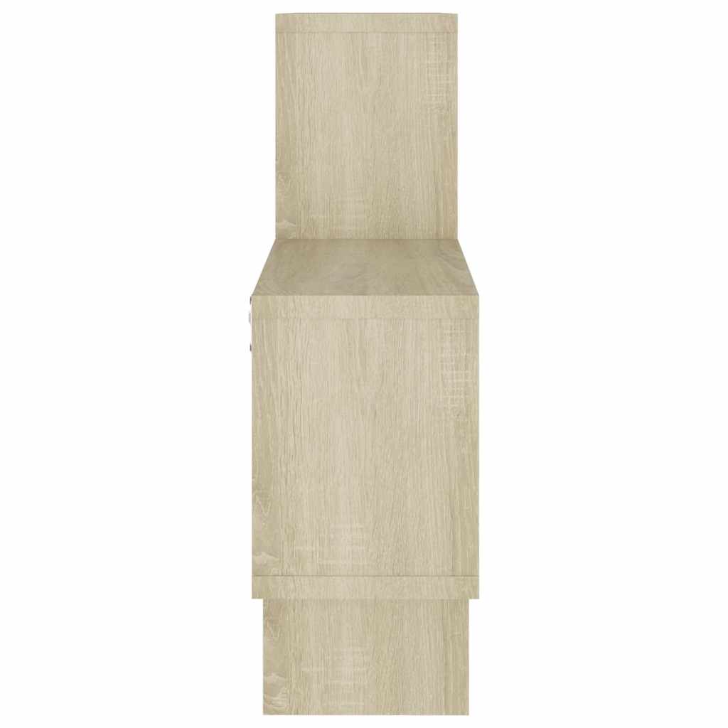 Wandregal in Autoform Weiß 82x15x51 cm Holzwerkstoff