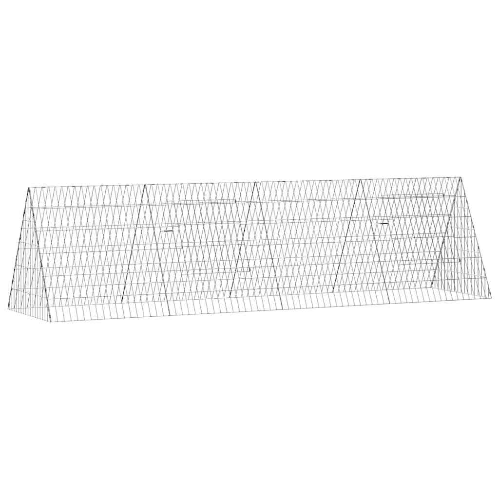Hasenkäfig Silber 110 x 55 x 55 cm Verzinkter Stahl