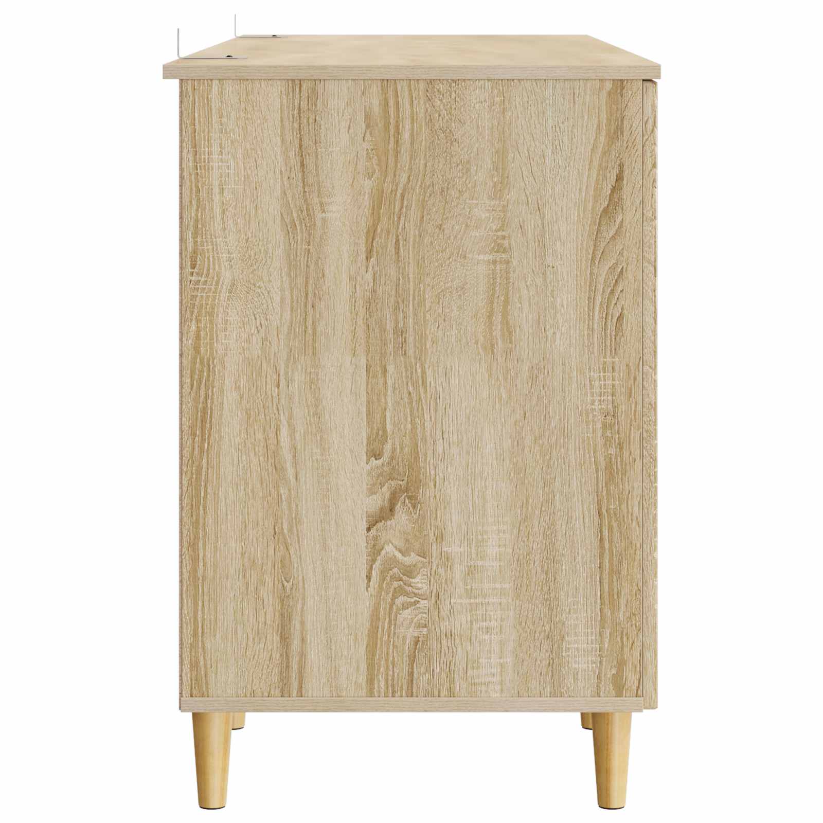 Schreibtisch mit Regal Schwarz 142,5 x 50 x 75 cm Holzwerkstoff