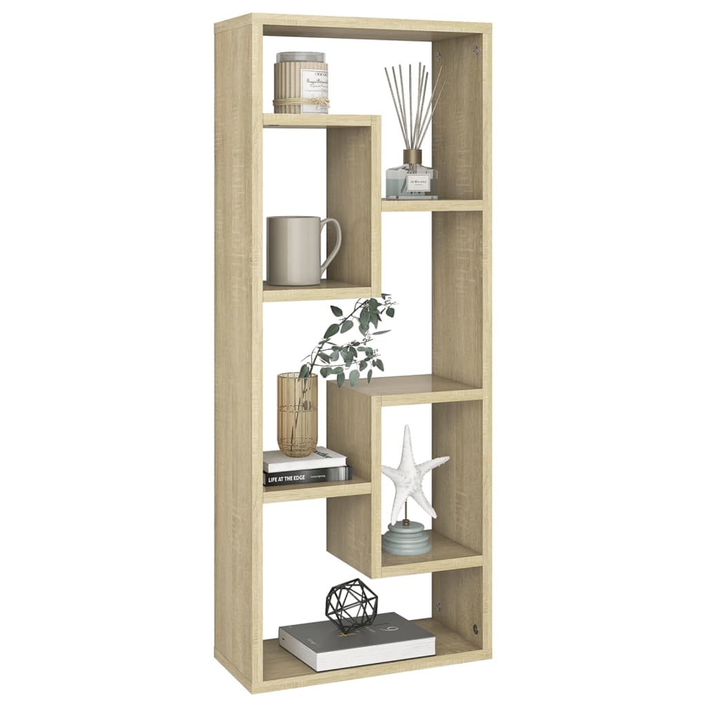 Wandregal Weiß 36x16x90 cm Holzwerkstoff