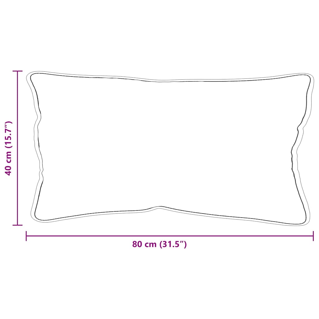 Kopfkissen Weiß 40 x 60 cm Baumwolle und Polyester