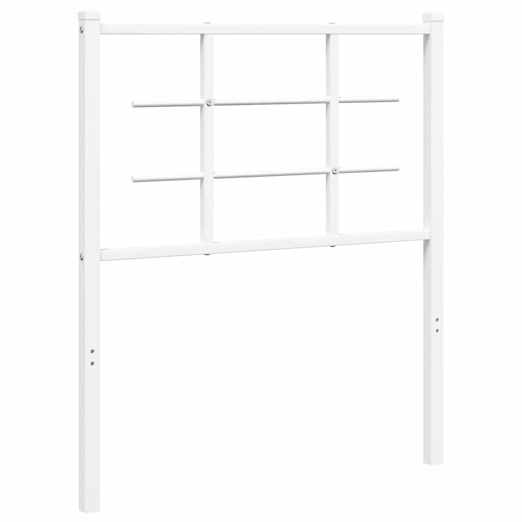 Ersatz-Kopfteil Metall Weiß 100 cm