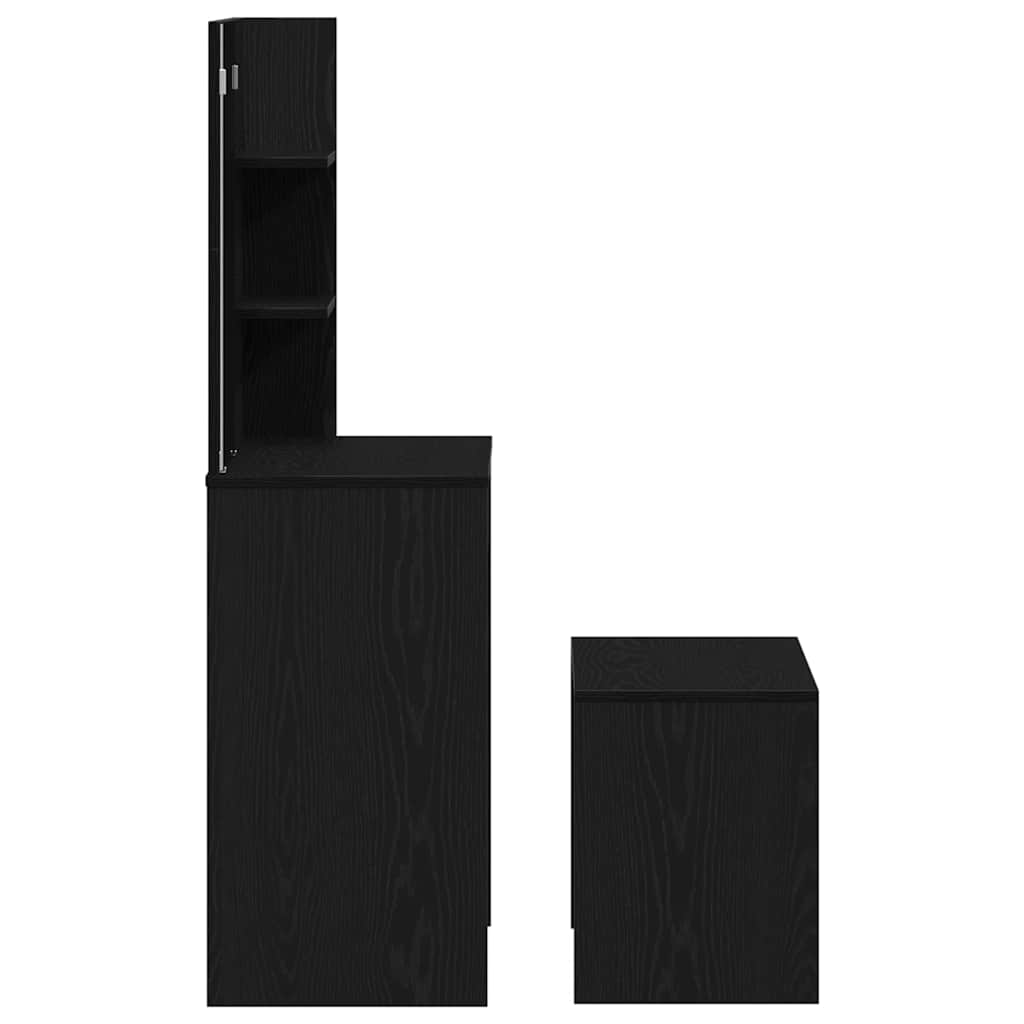 Schminktisch-Set Weiß 74,5x40x141 cm