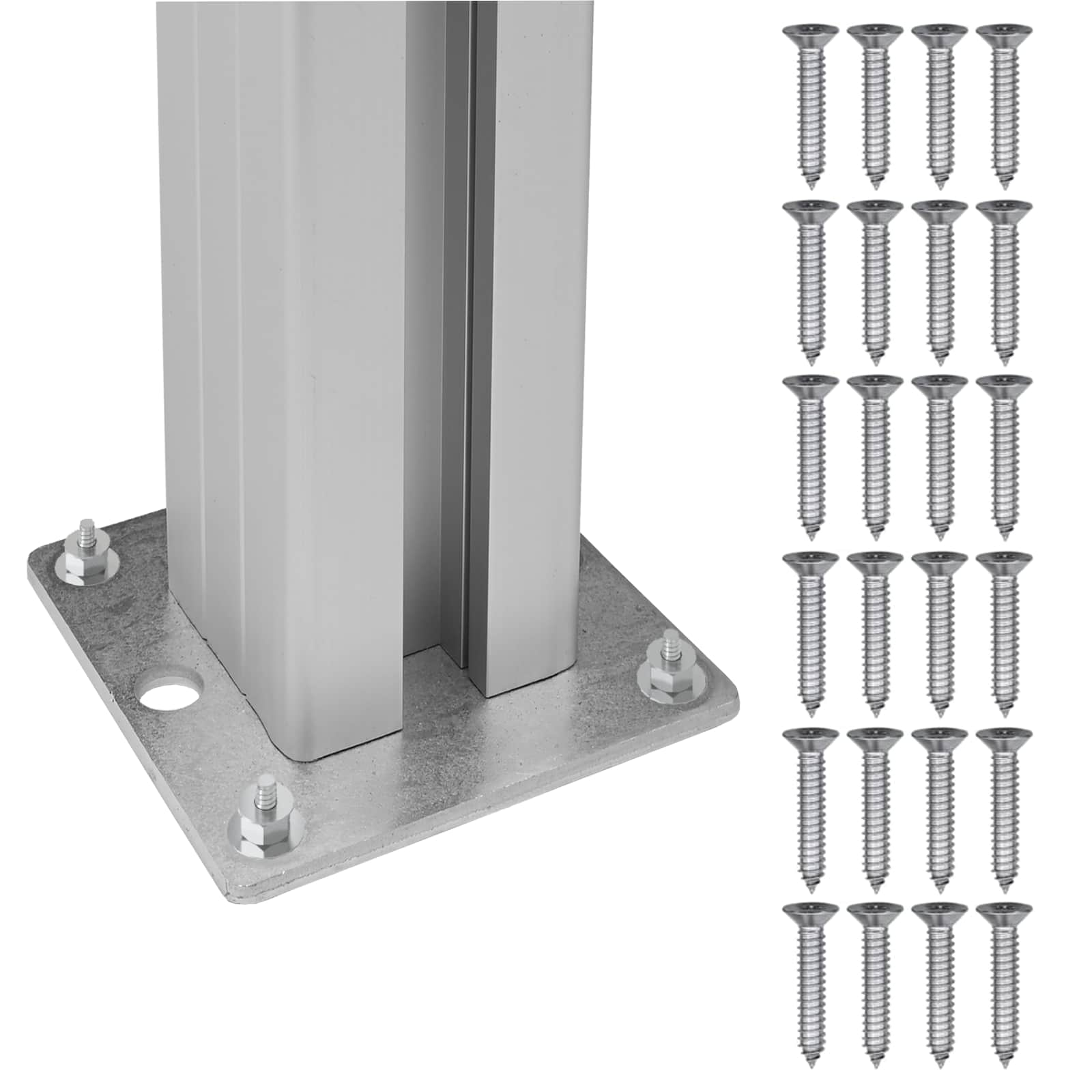 Mülltonnenzaun Braun 161 x 85 x 115 cm Aluminium und WPC