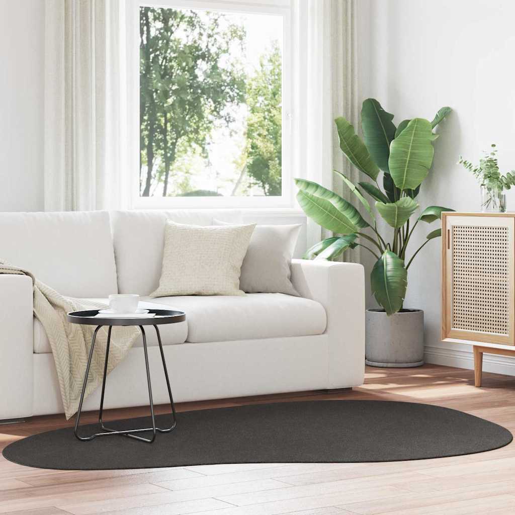 Bereichsteppiche HUARTE Anthrazit 100 x 200 cm Polyester