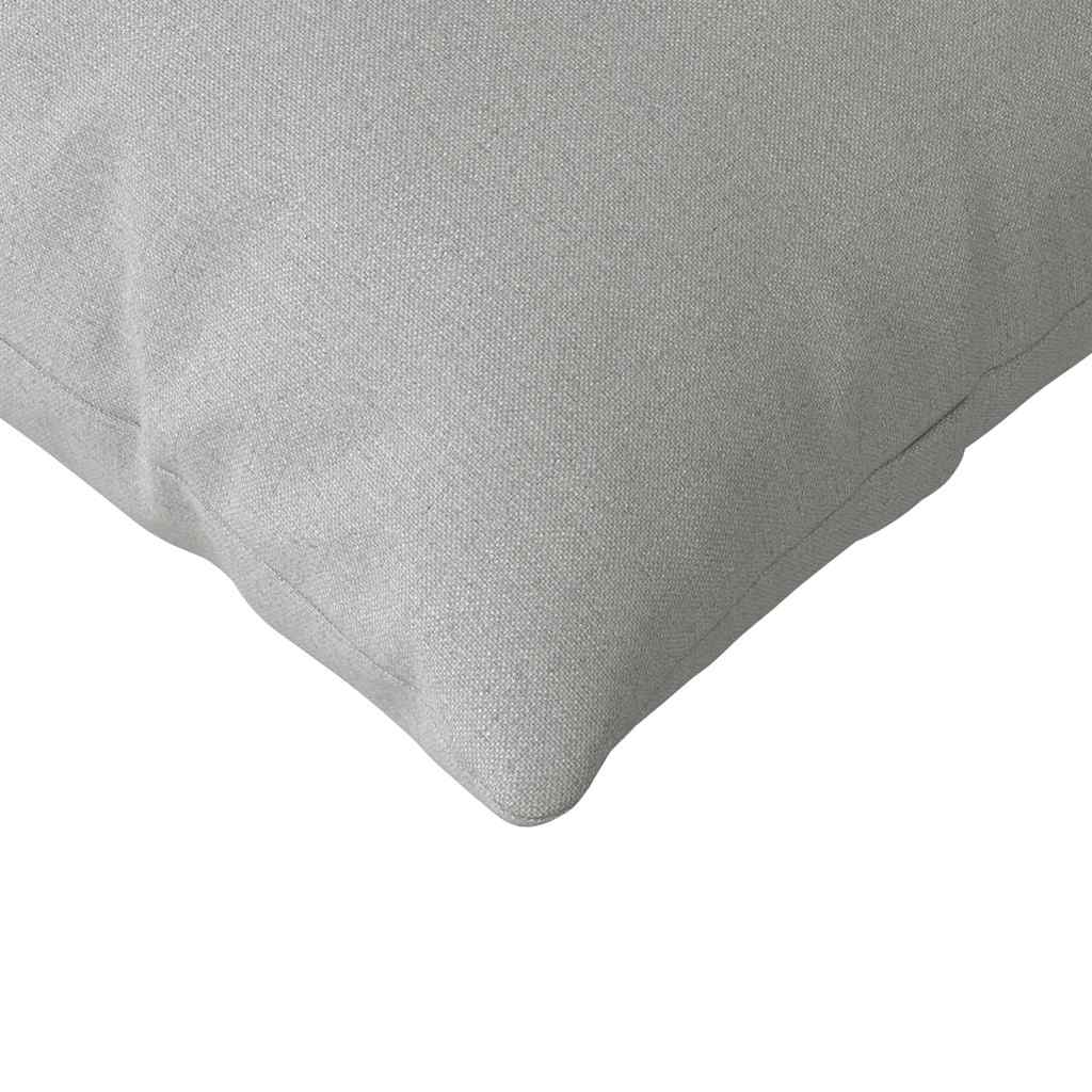 Sofakissen 2 pcs Hellgrau 50 x 30 cm Stoff