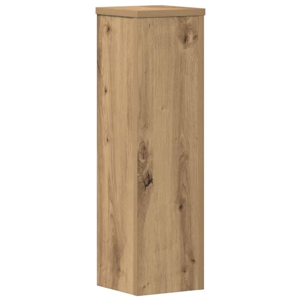 Pflanzenständer 2 Stk. Weiß 33x33x100 cm Holzwerkstoff