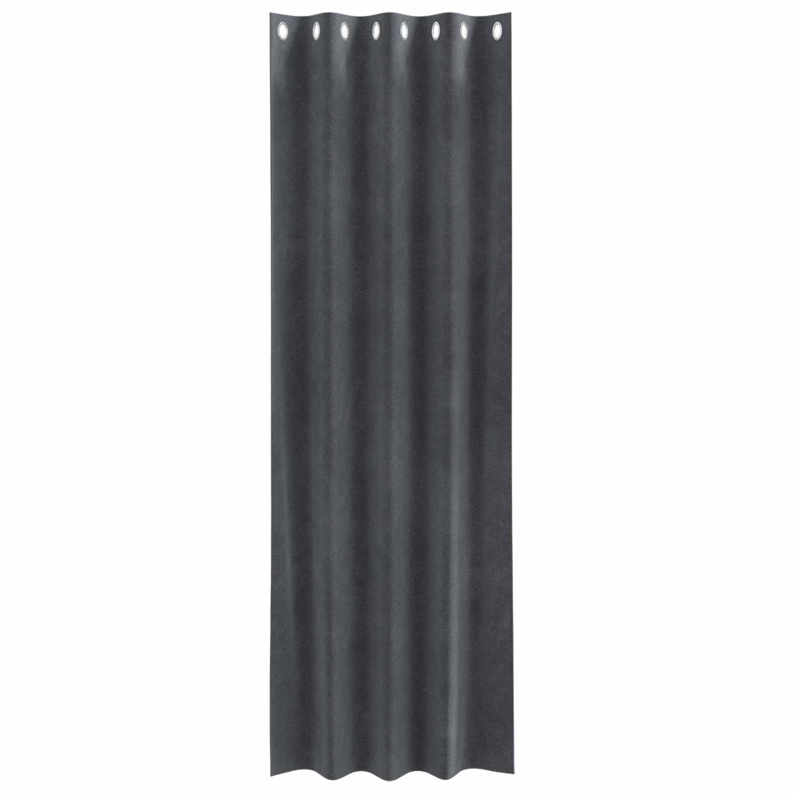 Verdunkelungsvorhänge 2 pcs Schwarz 140 x 140 cm Samt