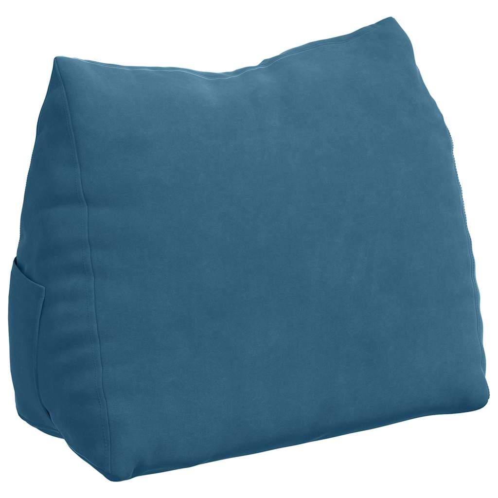 Rückenkissen Blau 45 x 20 x 35 cm Cordstoff