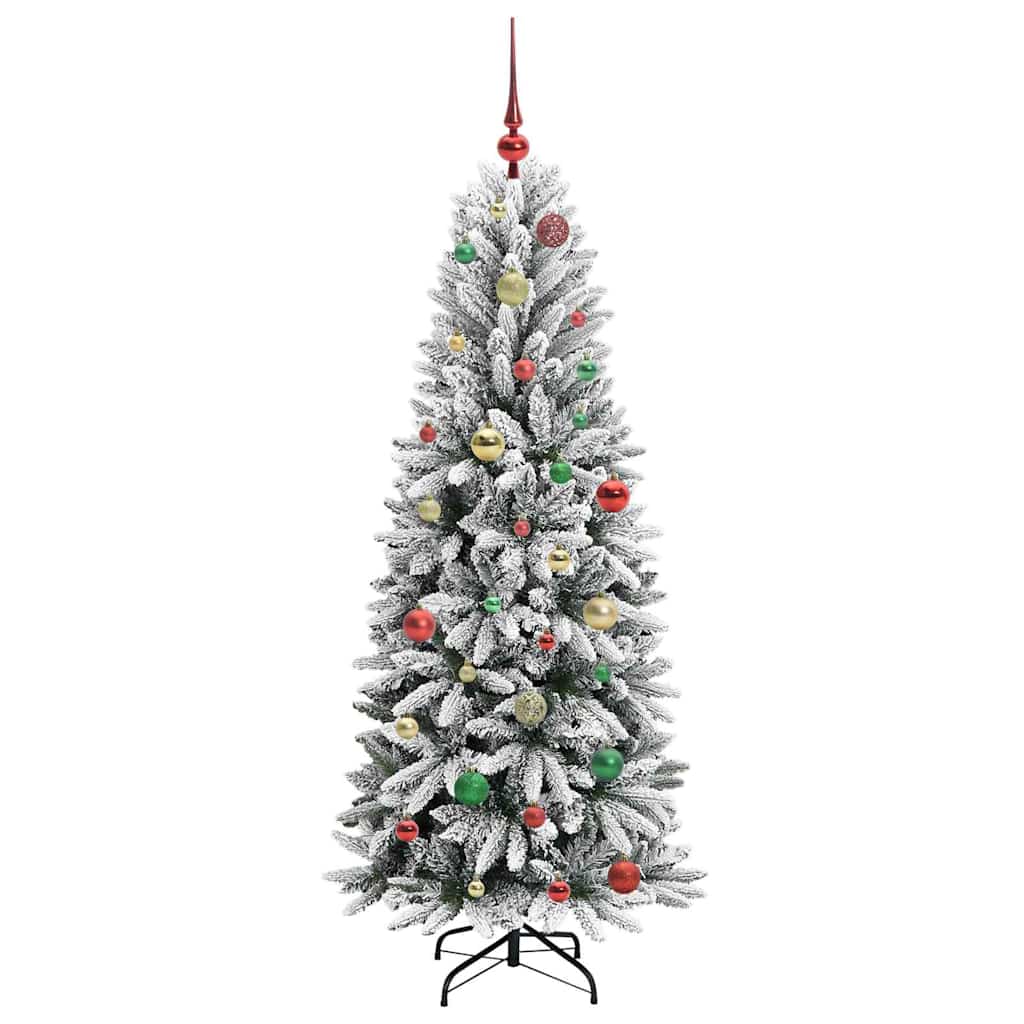 Künstlicher Weihnachtsbaum mit 150 LEDs mit Ständer Weiß 120 cm