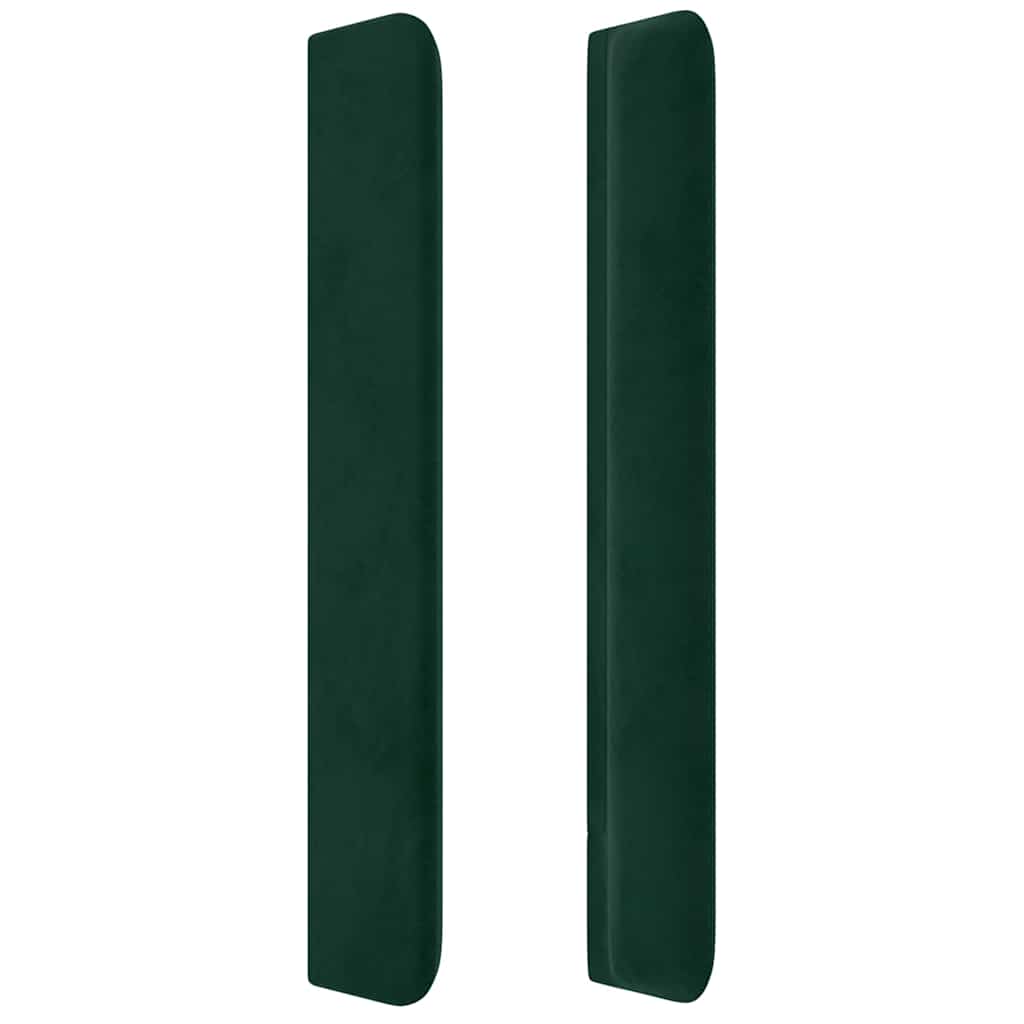 Kopfteil mit Ohren Dunkelblau 93x16x78/88 cm Samt