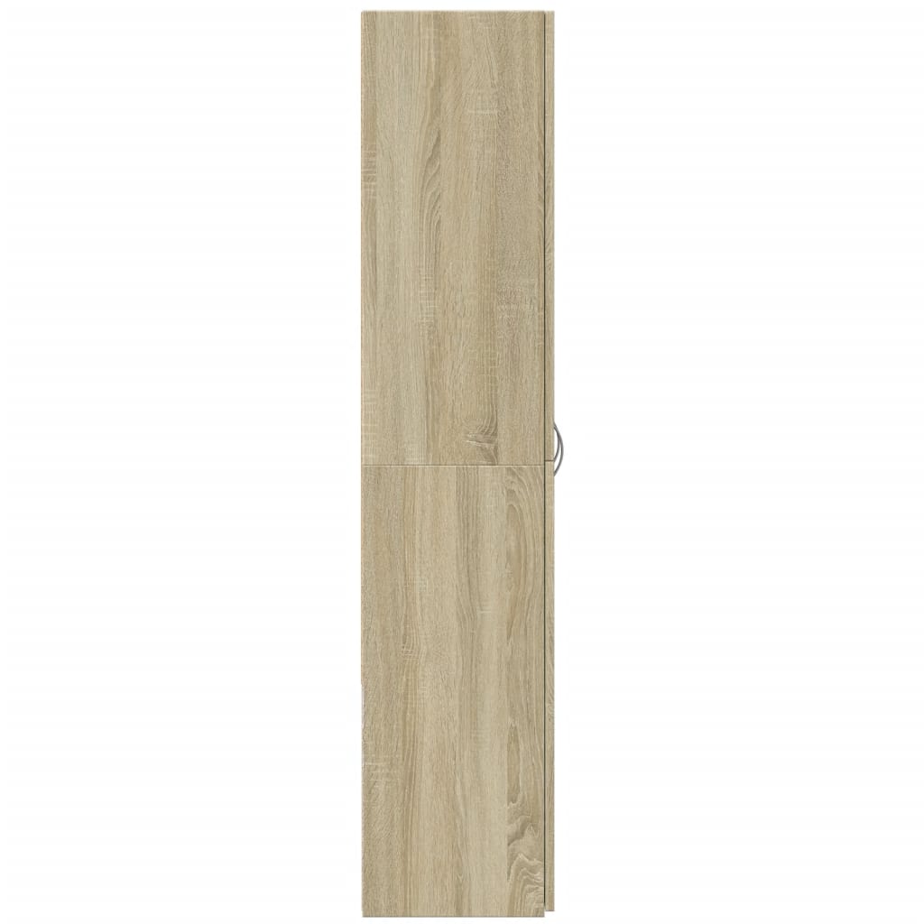 Aktenschrank Weiß 60x32x153 cm Holzwerkstoff