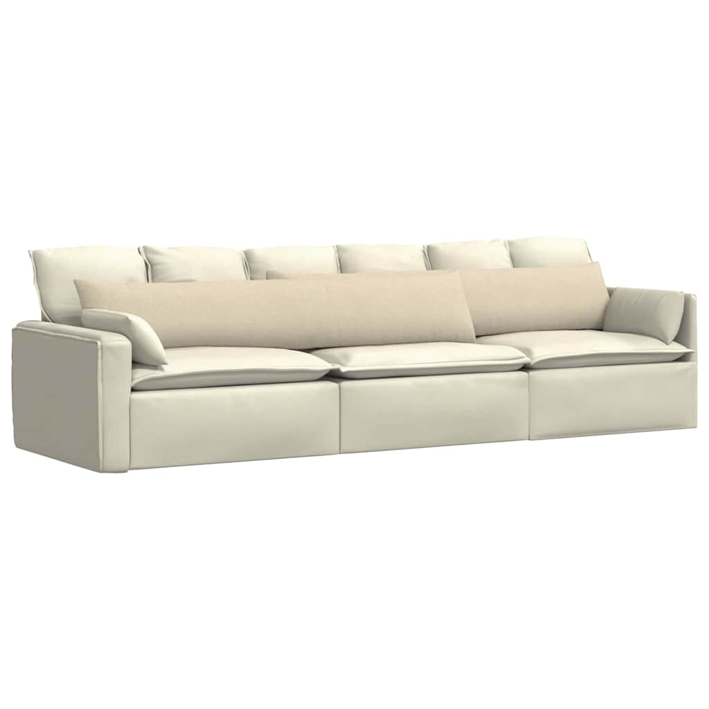 Sofakissen 2 pcs Hellgrau 50 x 30 cm Stoff