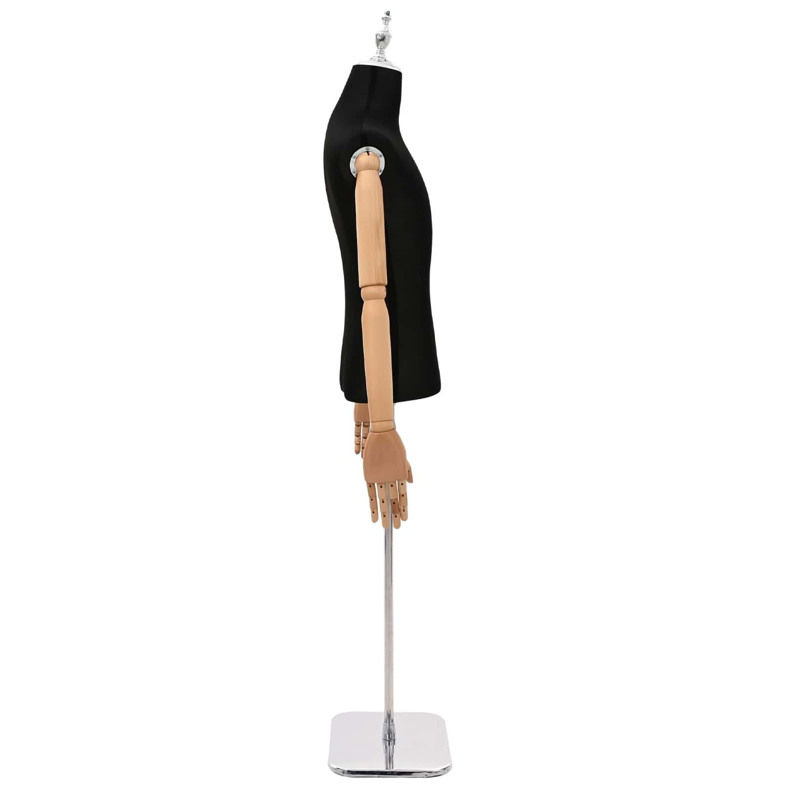 Verstellbare Mannequin 165-213 cm mit Fuß Weiblich PP Weiß