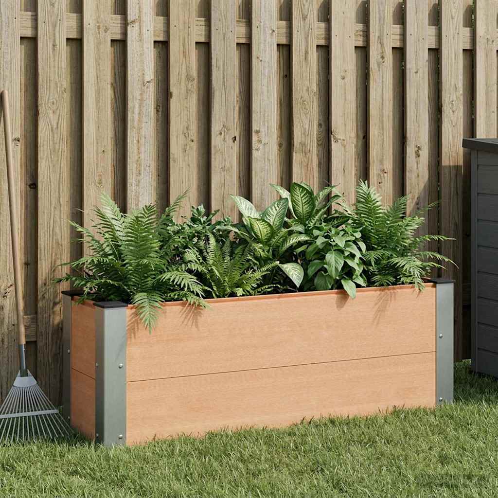 Garten-Hochbeet 200x50x54 cm WPC Grau