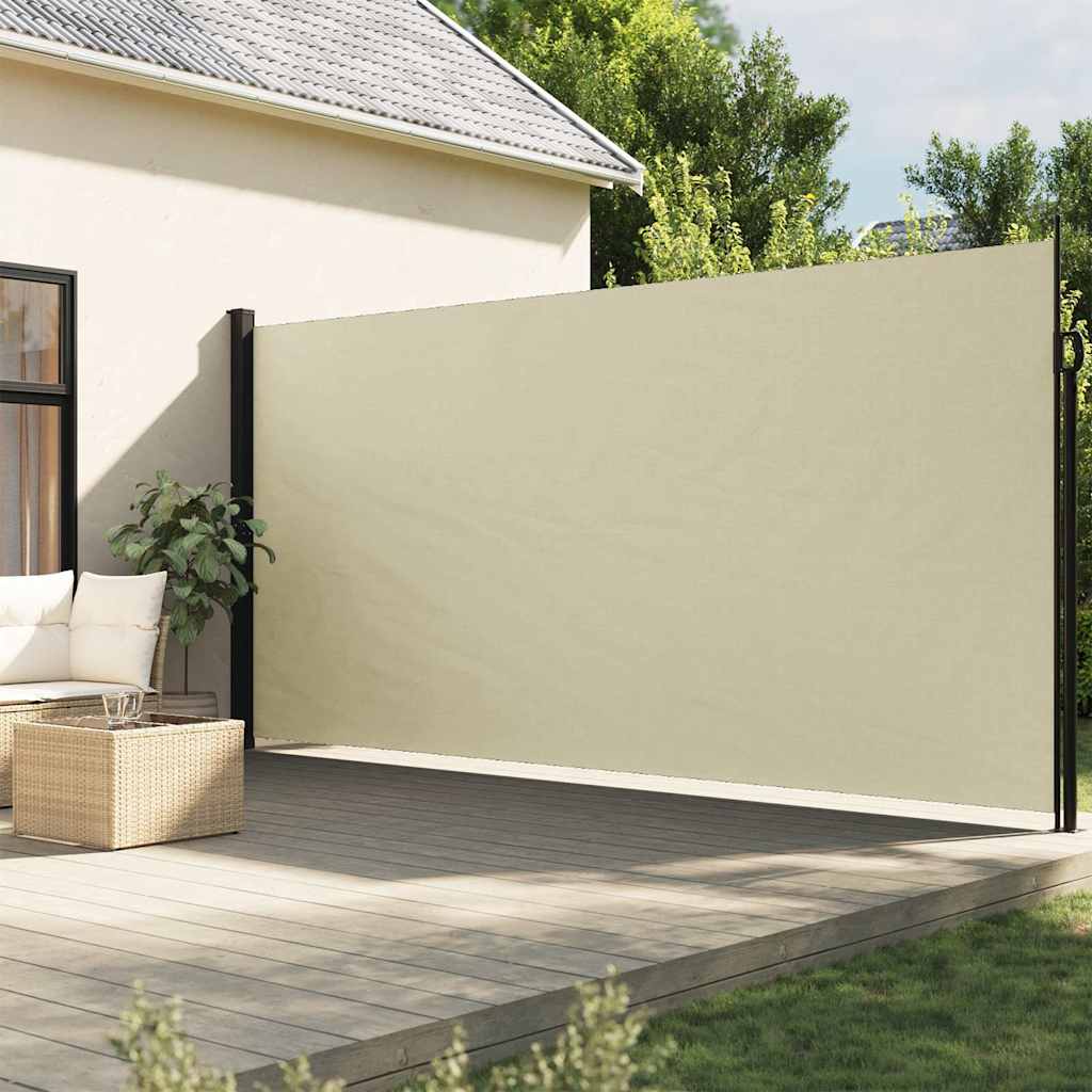 Seitenmarkise Ausziehbar Schwarz 100x300 cm
