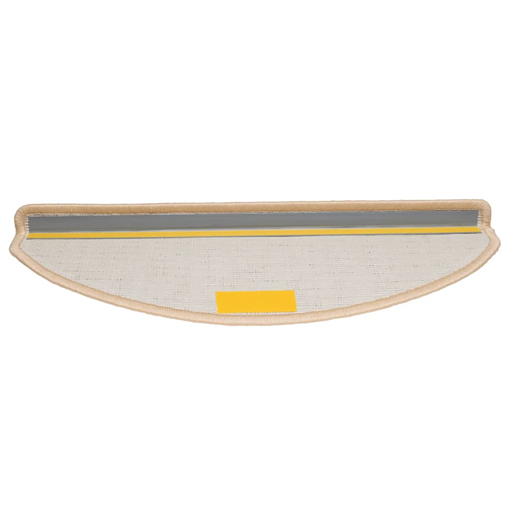 Stufenmatten 15 Stk. 56x17x3 cm Grau Halbrund