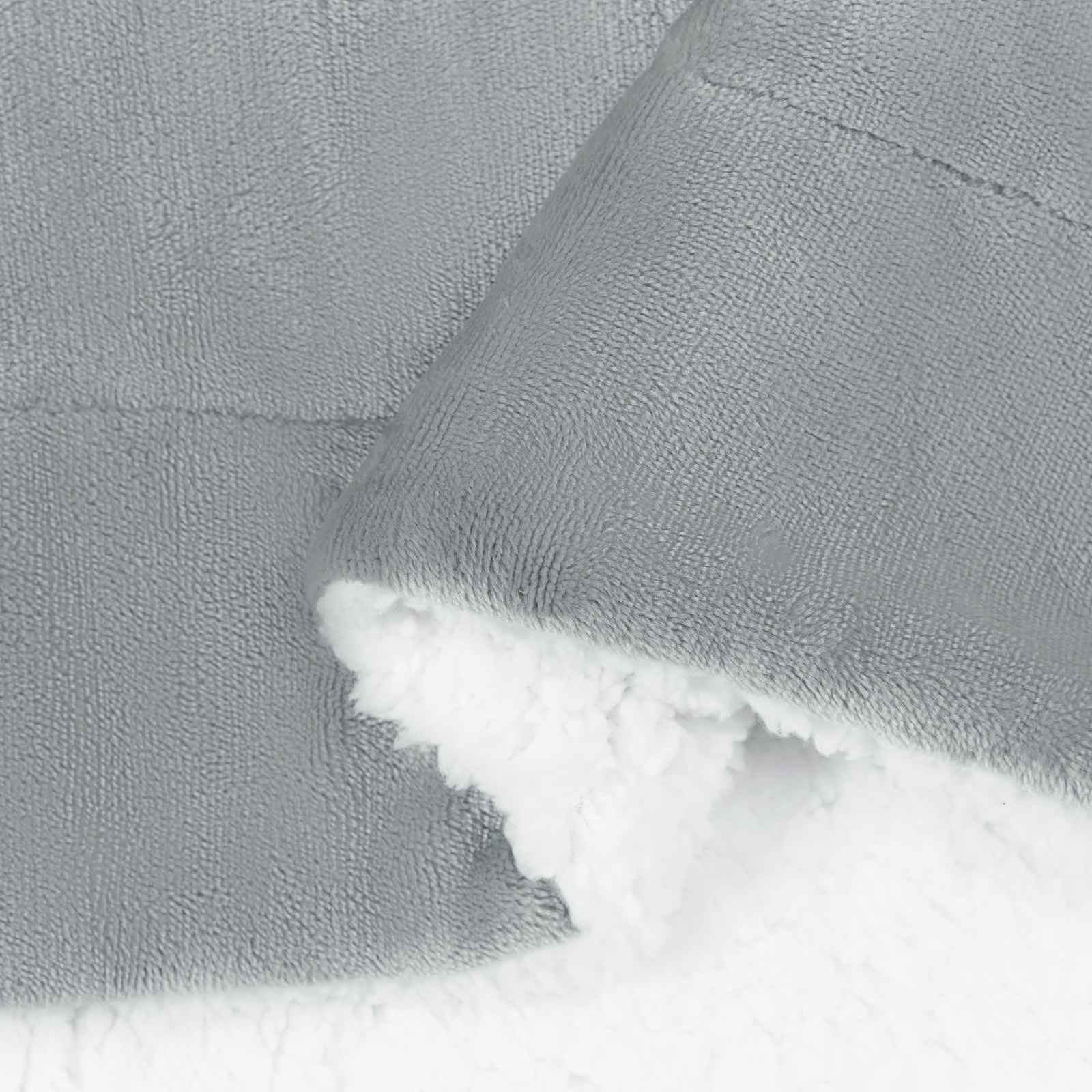 Überwurfdecke Beige 130 x 150 cm Fleece