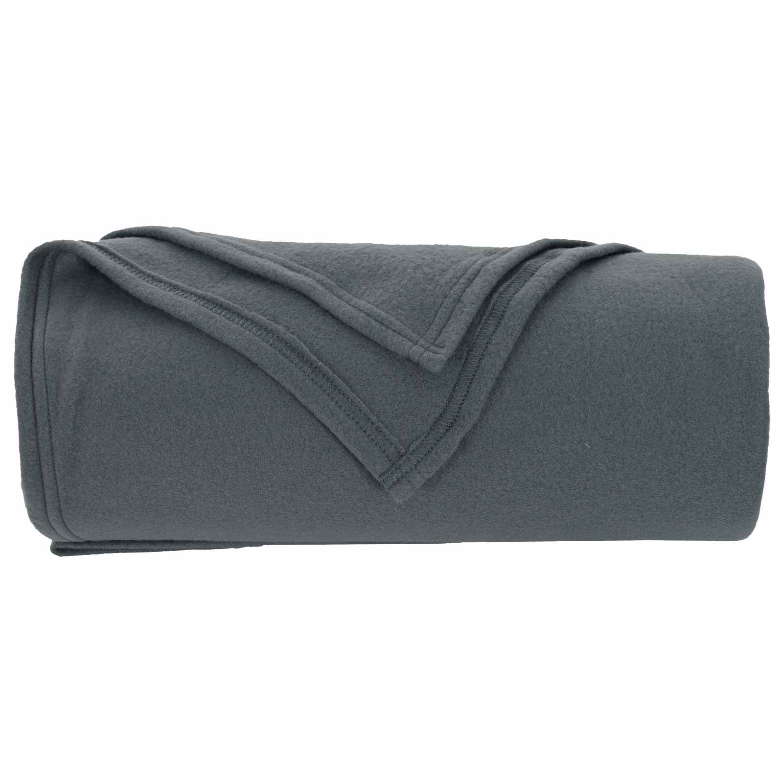 Überwurfdecke Beige 170 x 130 cm Fleece