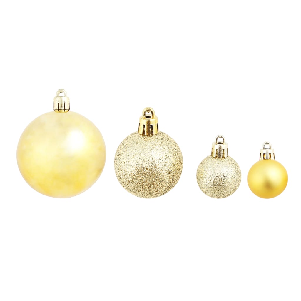 100-tlg. Weihnachtskugel-Set Weiß