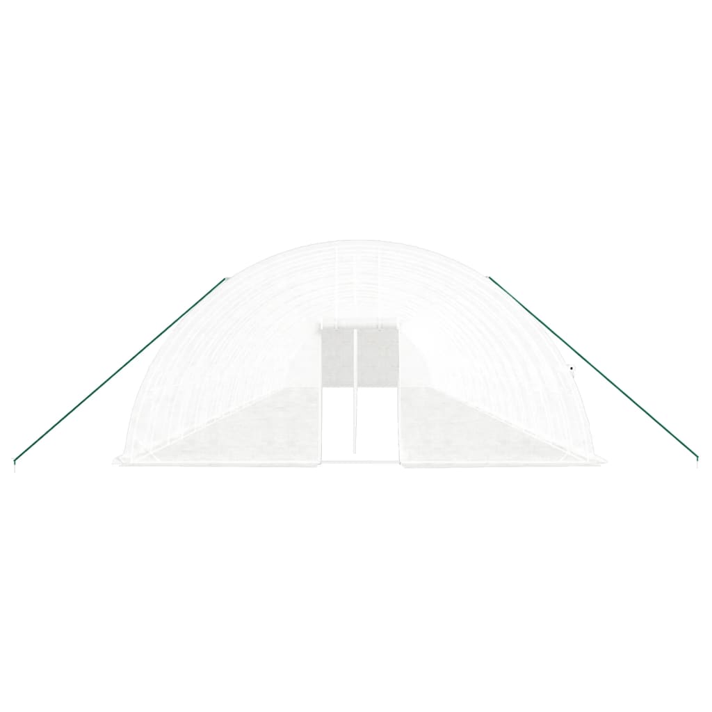 Gewächshaus mit Stahlrahmen Grün 24 m² 6x4x2,85 m