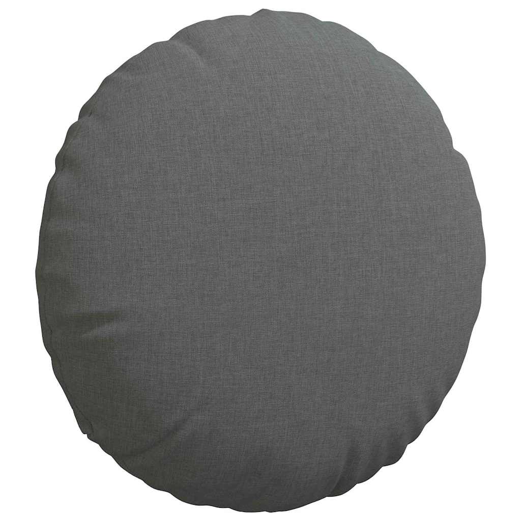 Sitzkissen 2 pcs Hellgrau Ø30 x 13 cm Stoff