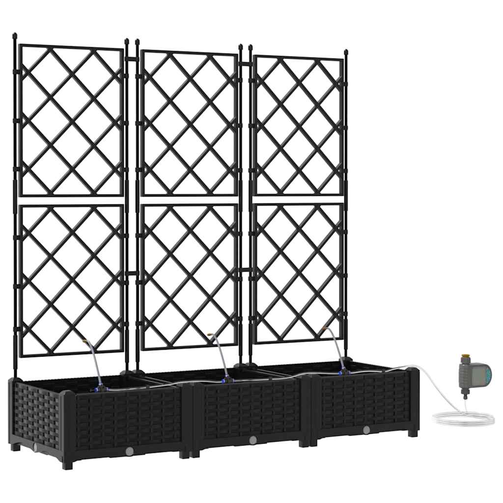 Garten-Pflanzgefäß 4 Stk. Braun 160 x 40 x 22 cm PP