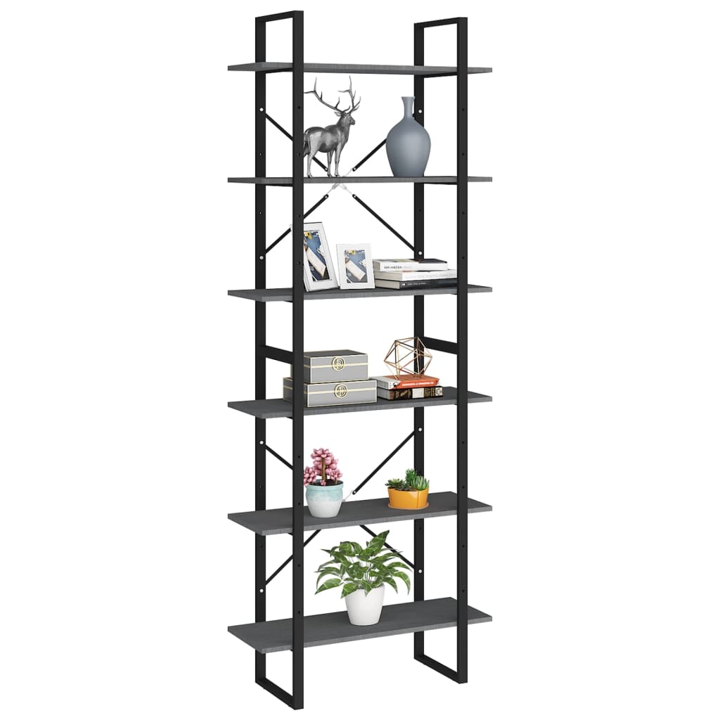 Bücherregal Weiß 80x30x105 cm Holzwerkstoff
