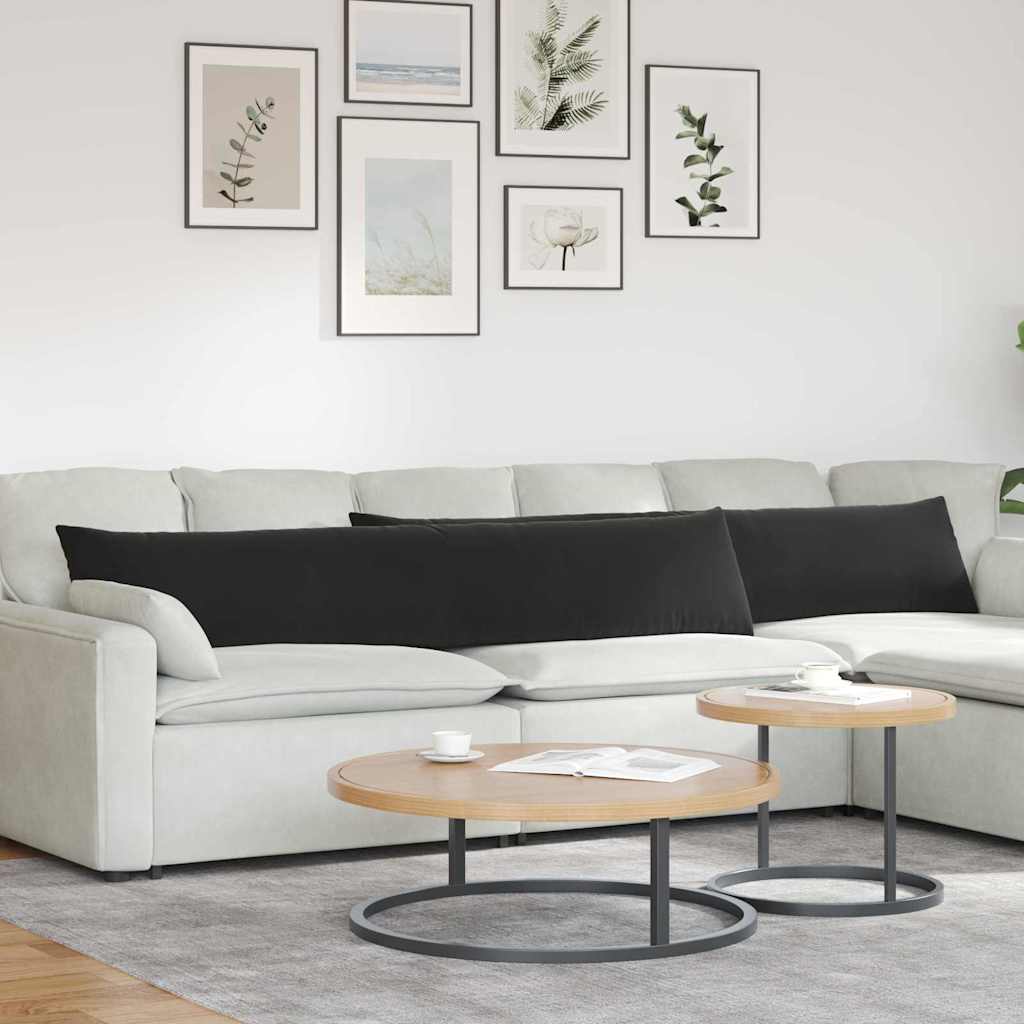 Sofakissen 2 Stück Blau 50 x 30 cm Cordstoff