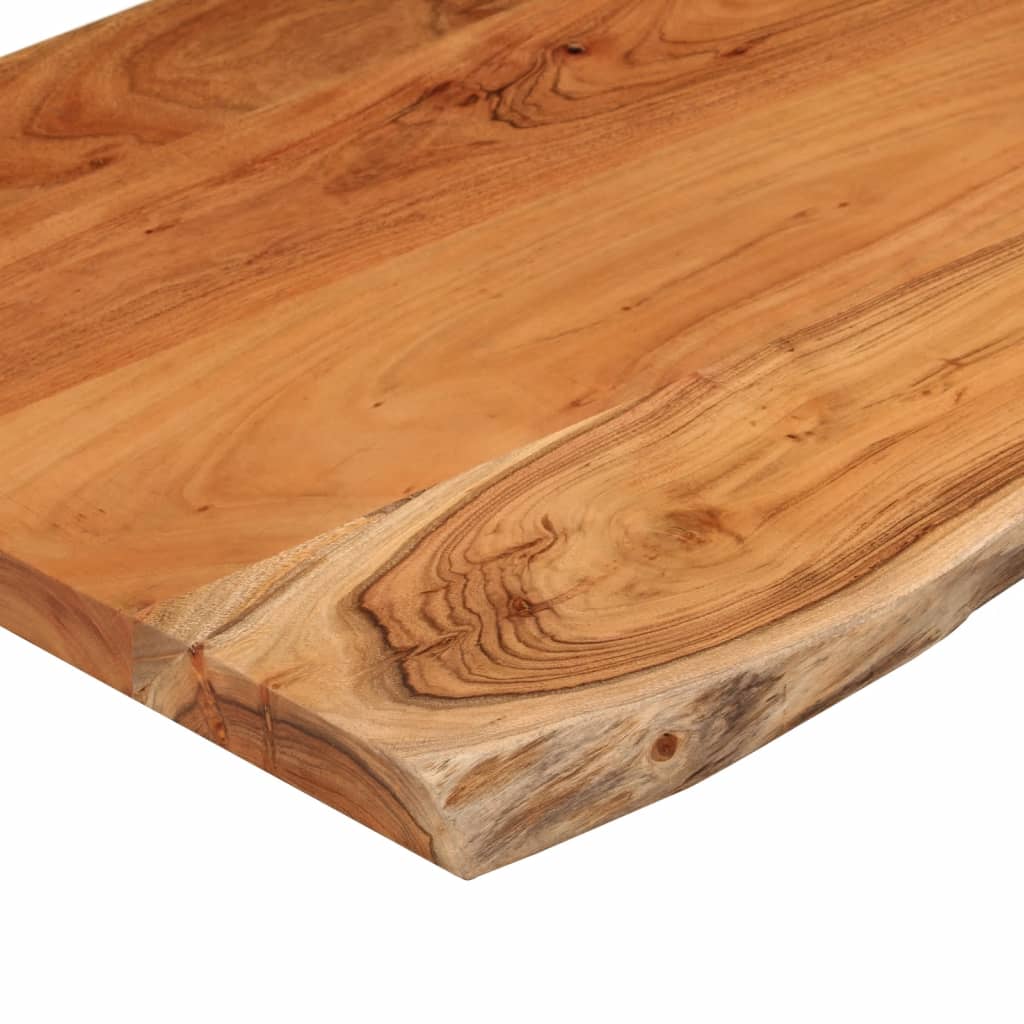 Wandregal 40x20x2,5 cm Rechteckig Massivholz Akazie Baumkante