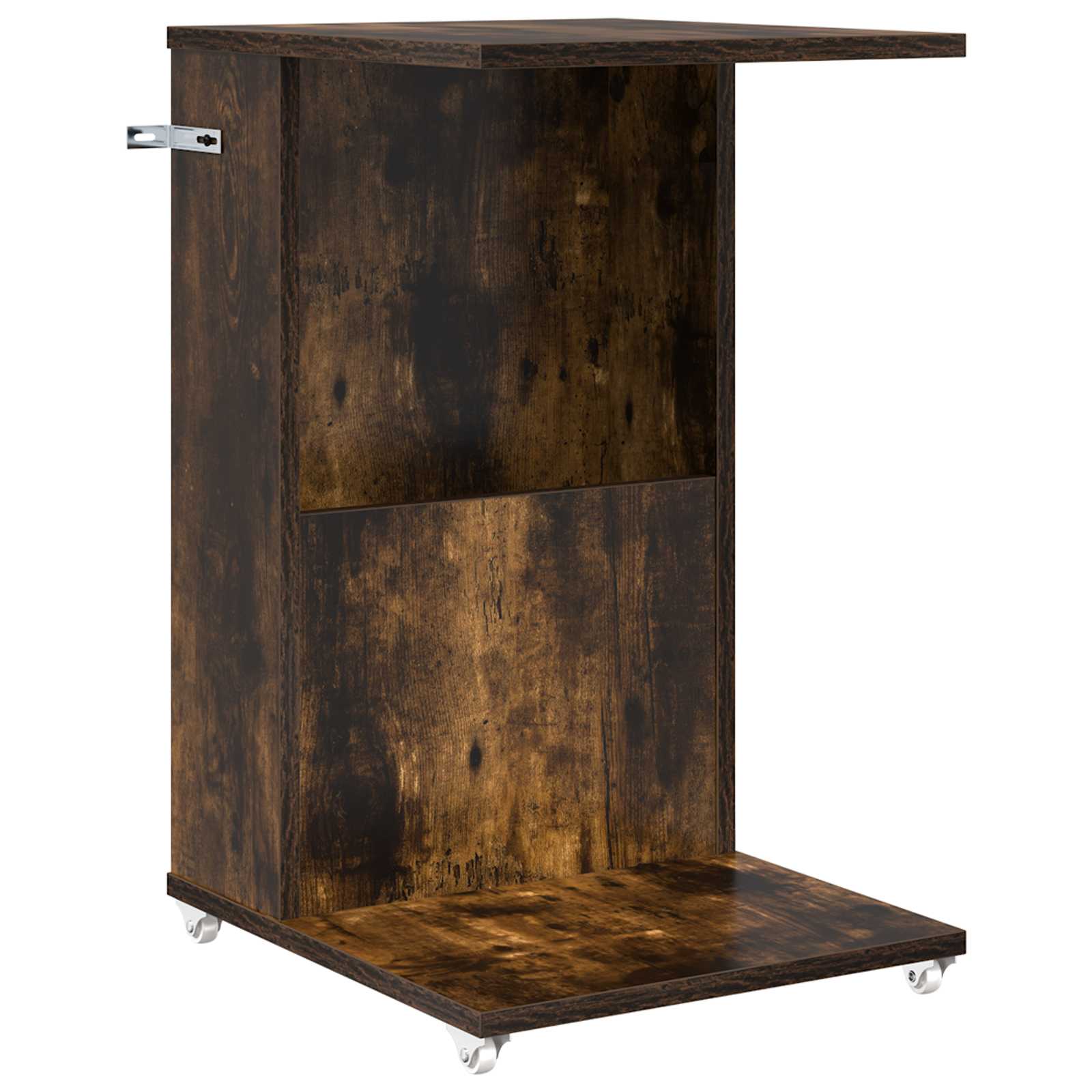 Beistelltisch Mit Rad Weiß 40 x 35 x 60 cm Holzwerkstoff