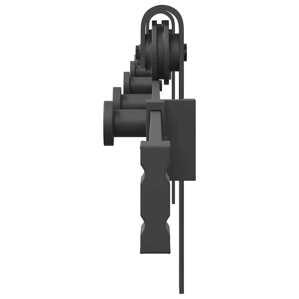 Schiebetürbeschlag-Set SKIEN 183 cm Stahl Schwarz