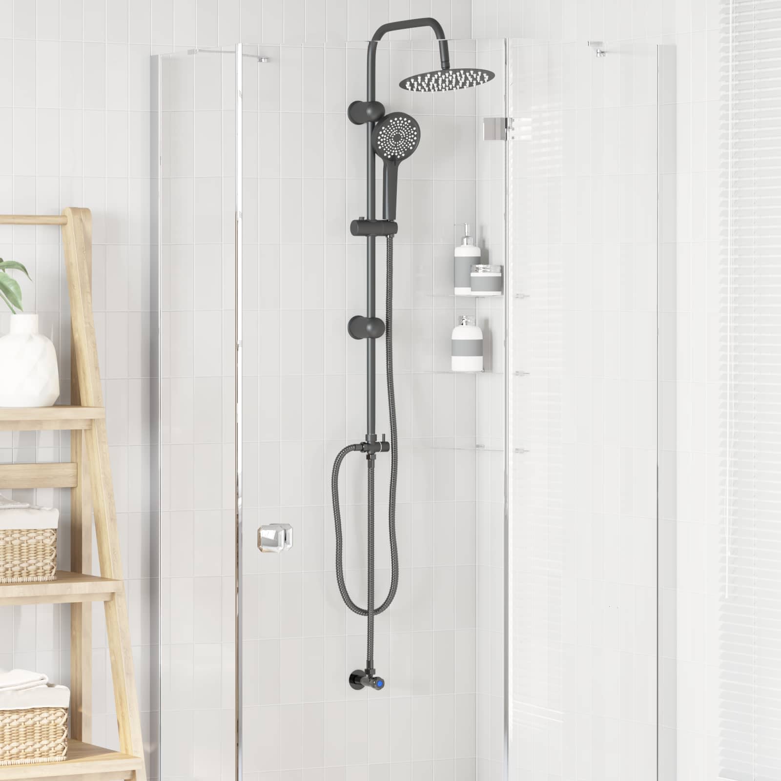 Duschsystem Silber 47 x 20 x 95 cm Edelstahl