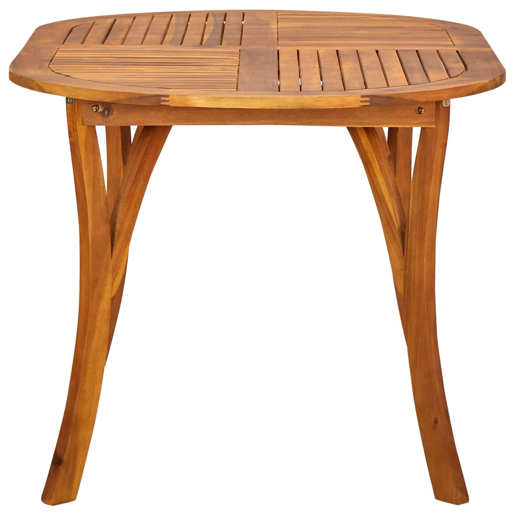 Gartentisch 120x120x75 cm Akazie Massivholz