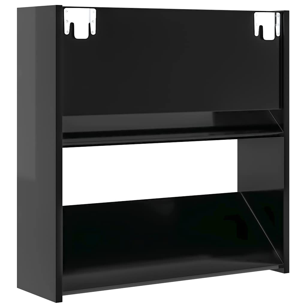 Wand-Schuhschränke 4 Stk. Weiß 60x18x60 cm Holzwerkstoff