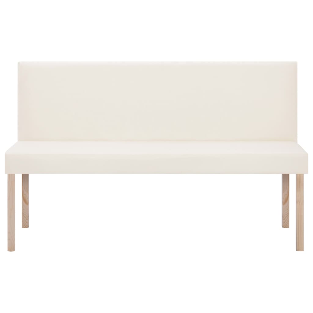 Sitzbank 139,5 cm Grau Kunstleder