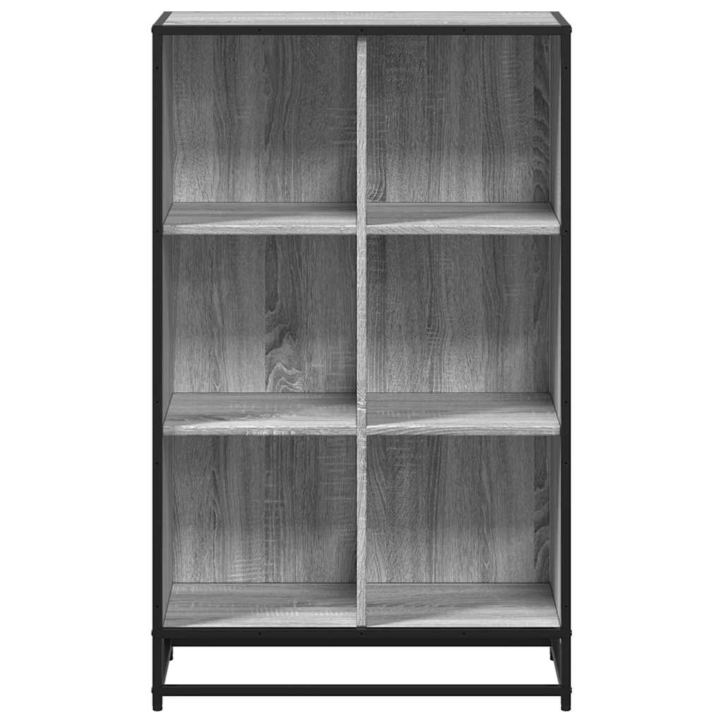 Bücherregal Schwarz 97,5x33x107,5 cm Holzwerkstoff und Metall