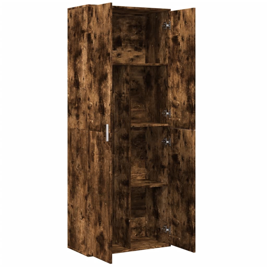 Highboard Weiß 70x35x180 cm Holzwerkstoff