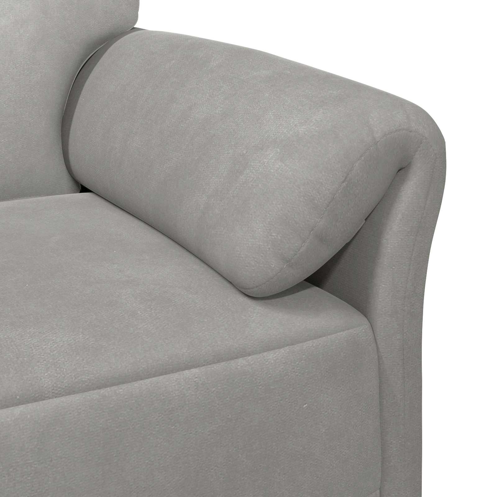 1-Sitzer Sofa Hellgrau 88 x 83 x 95 cm Samt