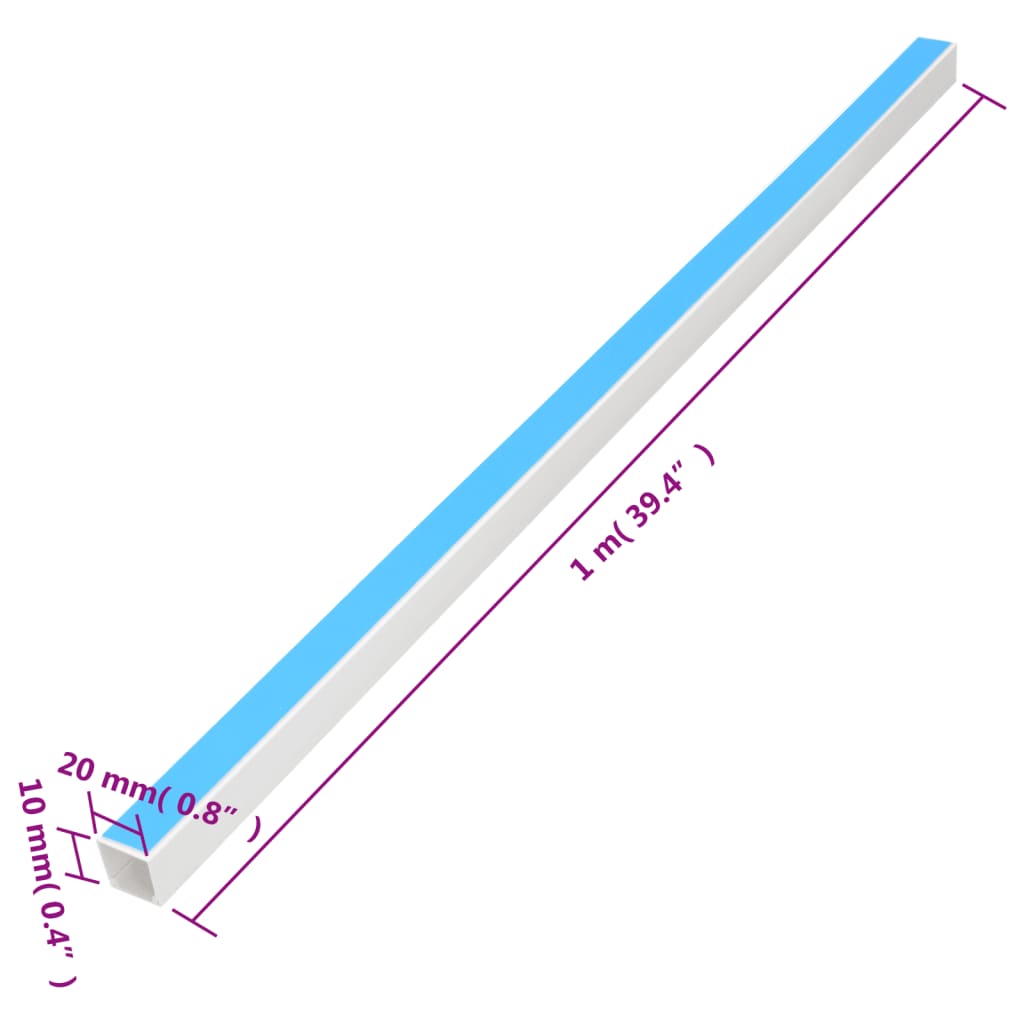 Installationsrohre Selbstklebend 25x25 mm 10 m PVC
